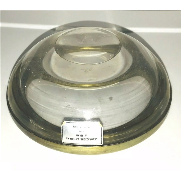 New Vintage Italian Hand Made Glass Bowl Italy - Picture 13 of 16
